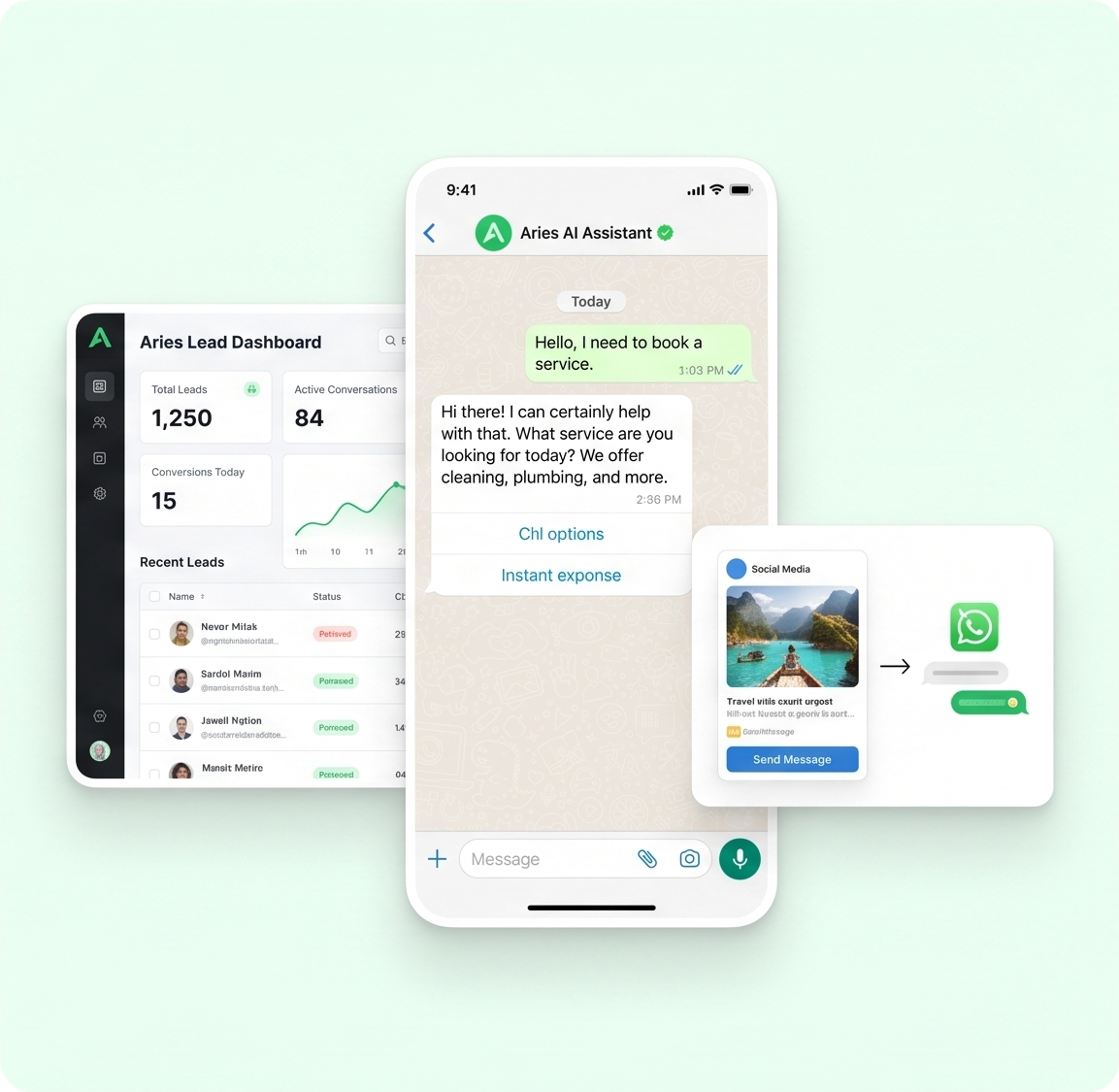 Aries AI Mockup